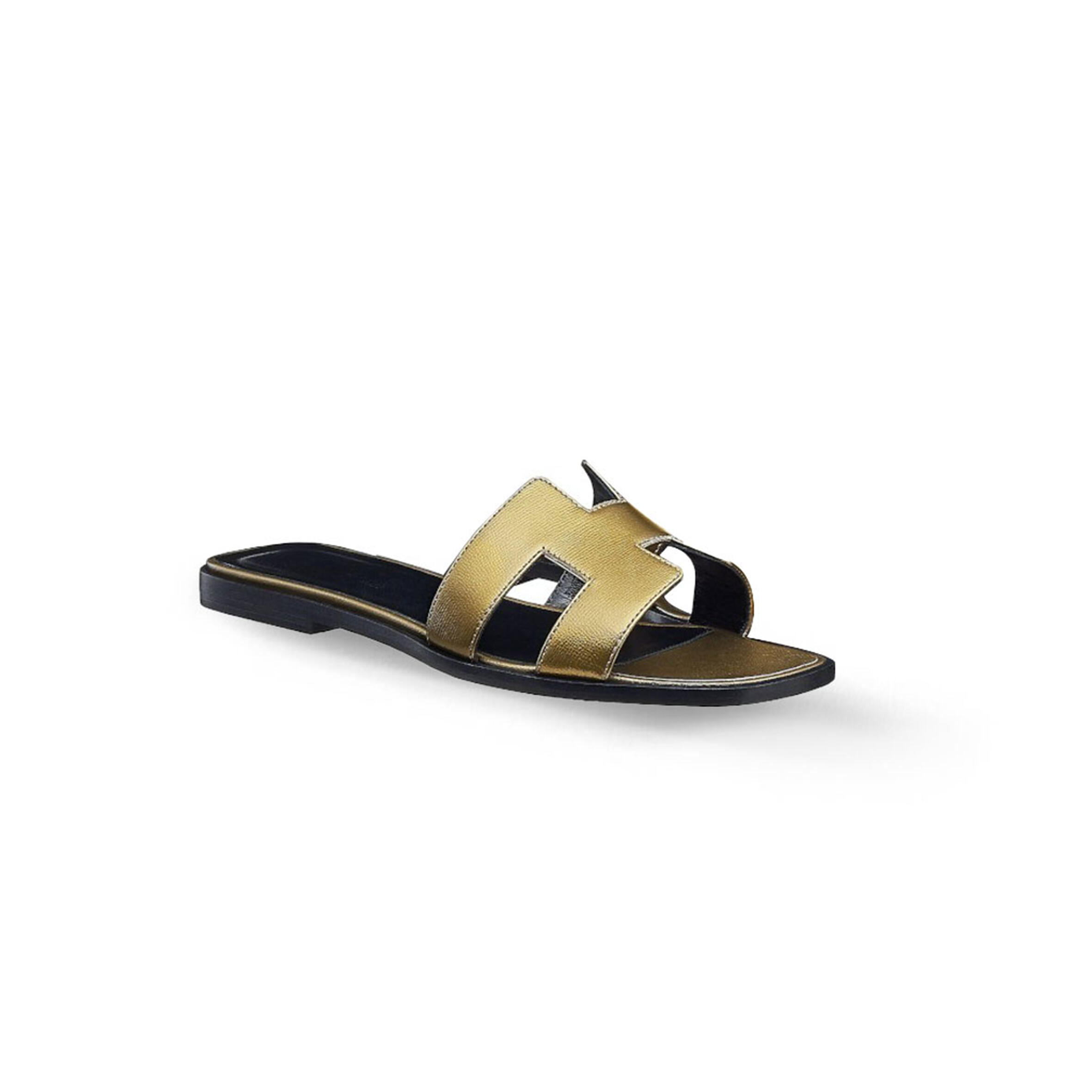 H**me5 metallic nappa oran sandals